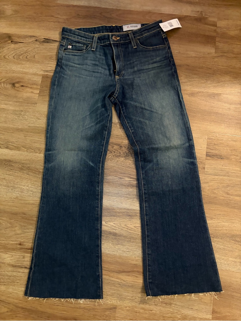 NWT AG Jeans Women's Flare Jeans Raw Hem